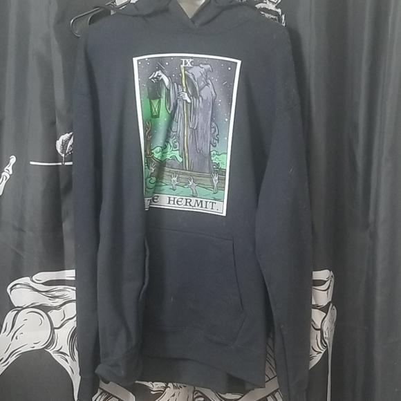 Port and Company Sweaters - The Hermit Tarot Card Hoodie